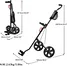 CaddyTek 2-Wheel Deluxe Golf Pull Cart
